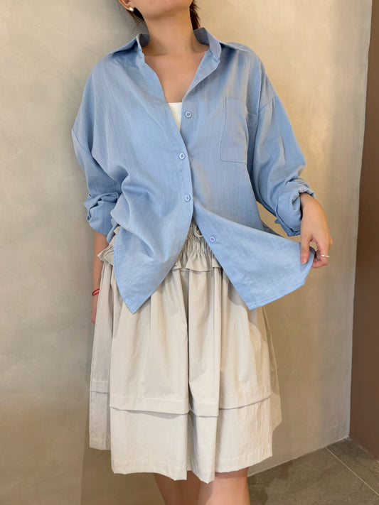 OVERSIZED BLUE BLOUSE