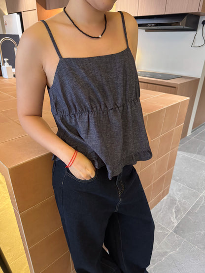 BEN DENIM SINGLET TOP