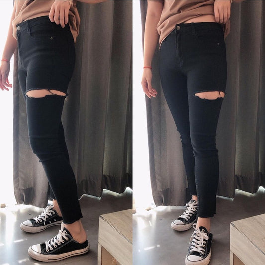BLACK JEANS M SIZE