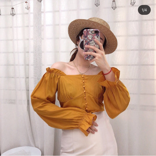 YELLOW VINTAGE TOP