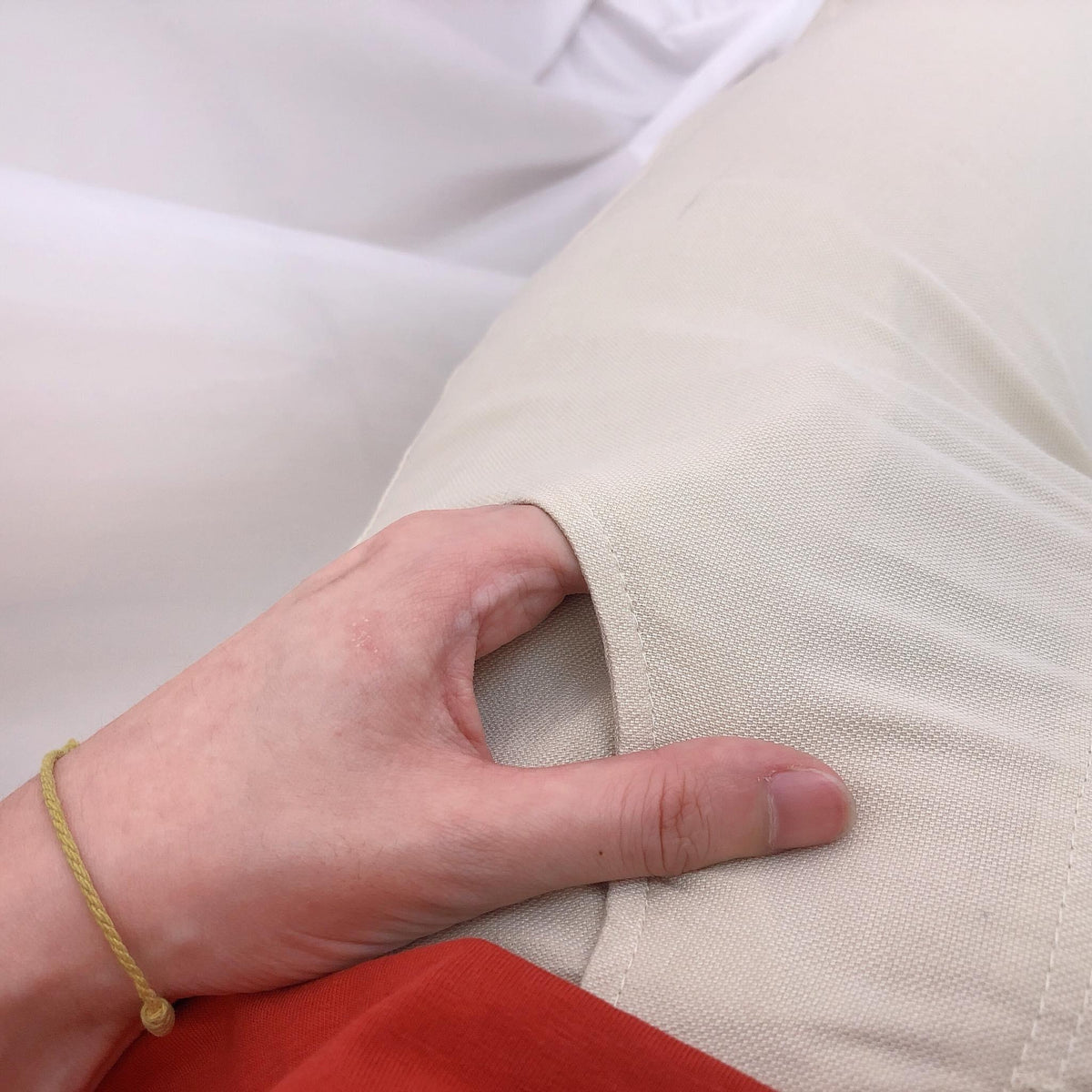 BUTTON ELASTIC PANTS