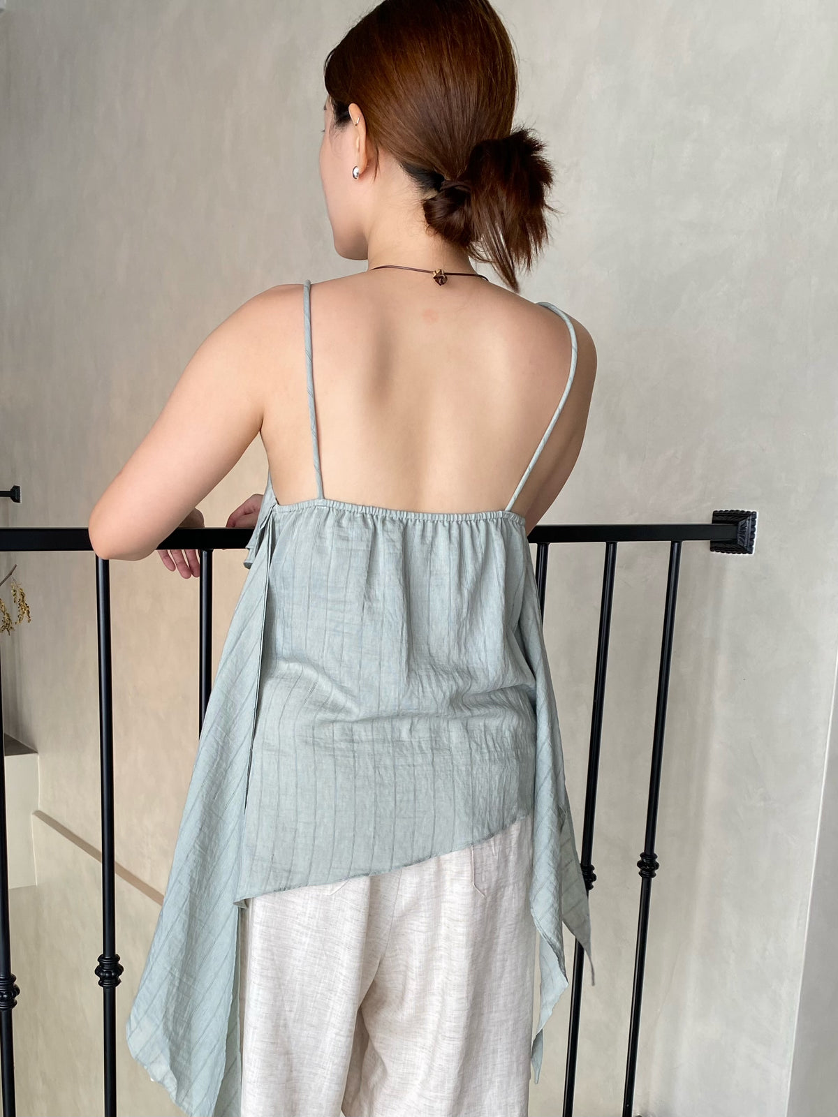 HELEN SINGLET TOP IN GREEN