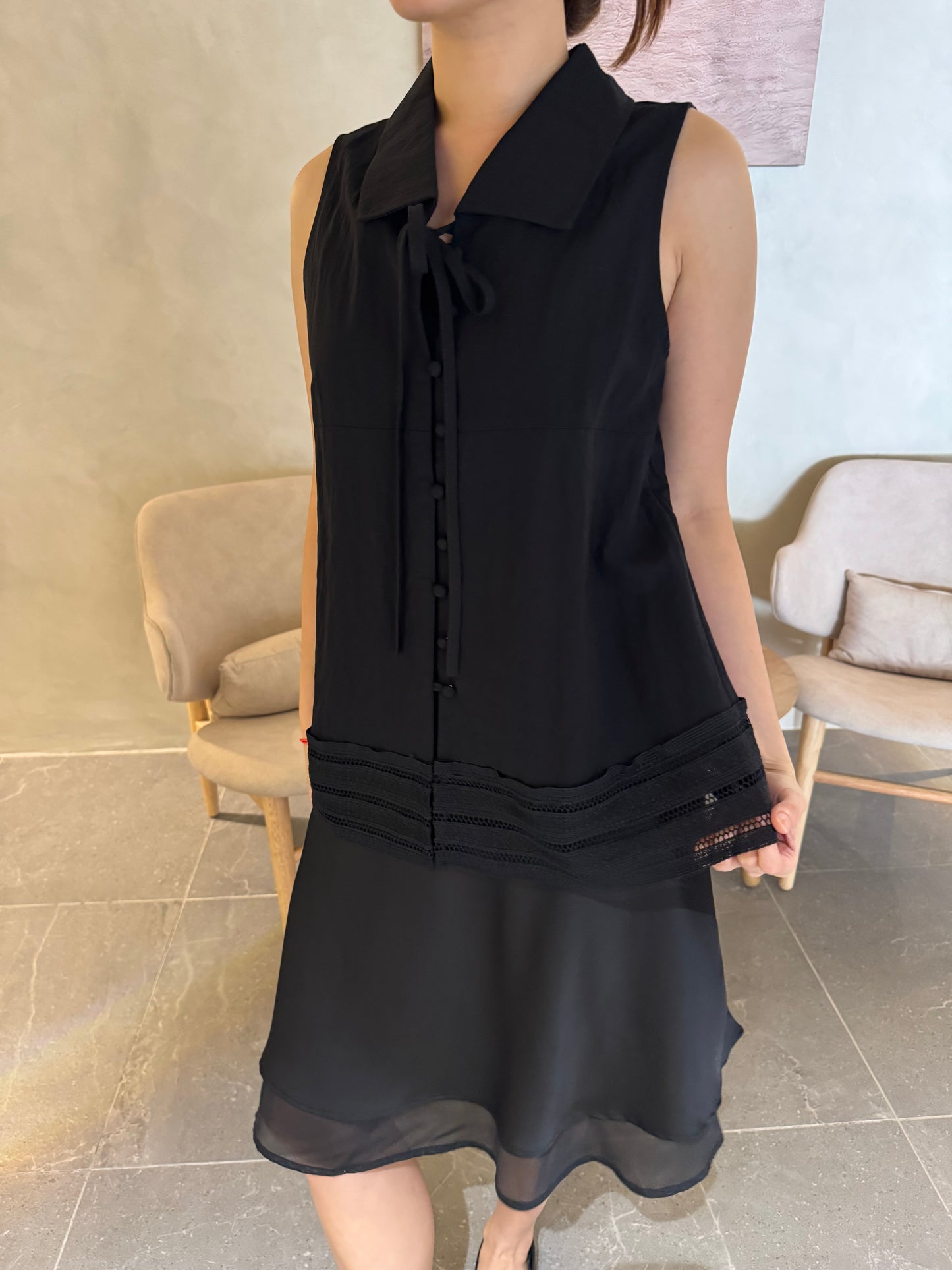 ELIN SINGLET TOP IN BLACK