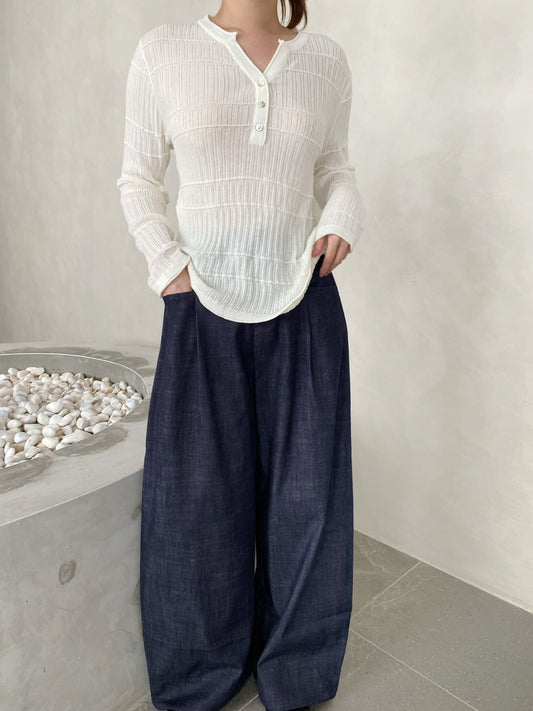 ALLY DENIM TROUSERS IN BLUE