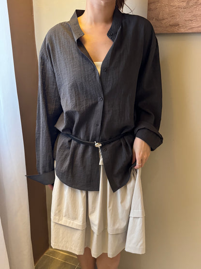 ZABE GREY BLOUSE TOP