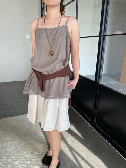KITTY BROWN SINGLET TOP