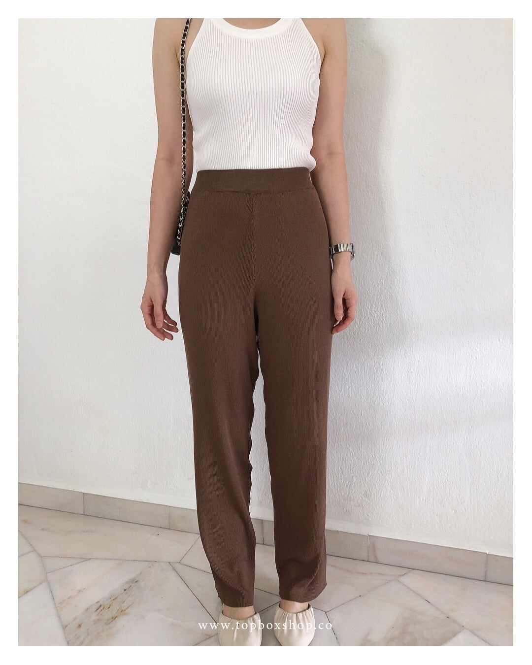 HIGHWAIST KNIT TROUSERS