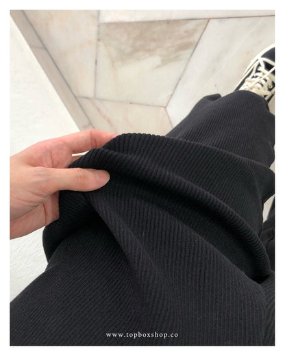 HIGHWAIST KNIT TROUSERS