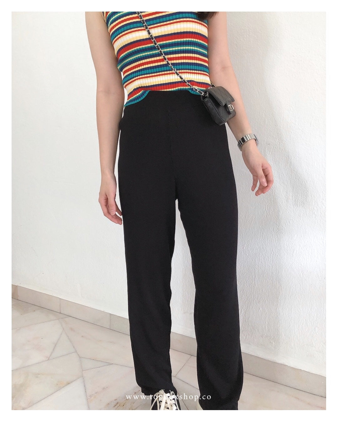 HIGHWAIST KNIT TROUSERS