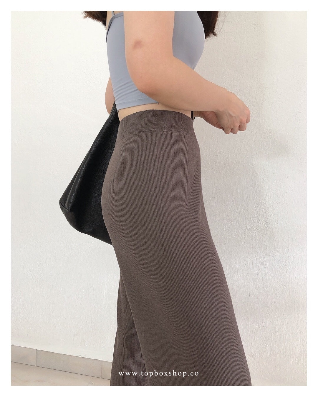 HIGHWAIST KNIT TROUSERS
