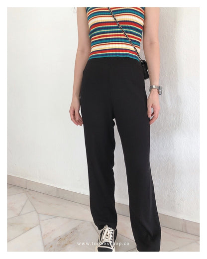 HIGHWAIST KNIT TROUSERS