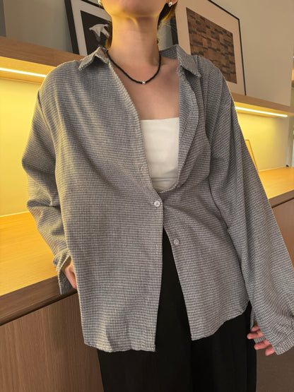DEDDIE BLOUSE IN GREY