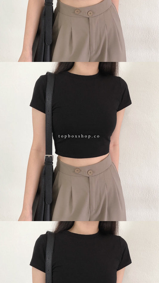 BASIC CROP TOP TEE