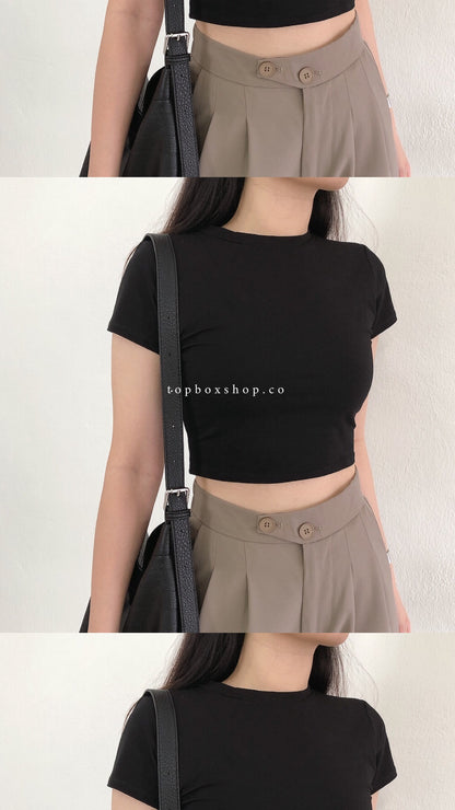 BASIC CROP TOP TEE
