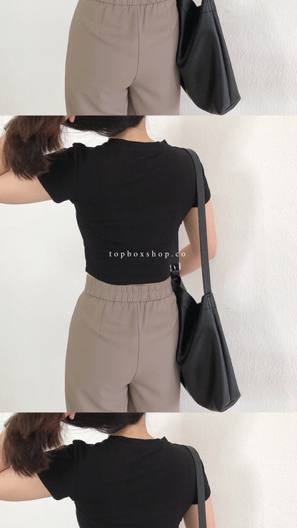 BASIC CROP TOP TEE