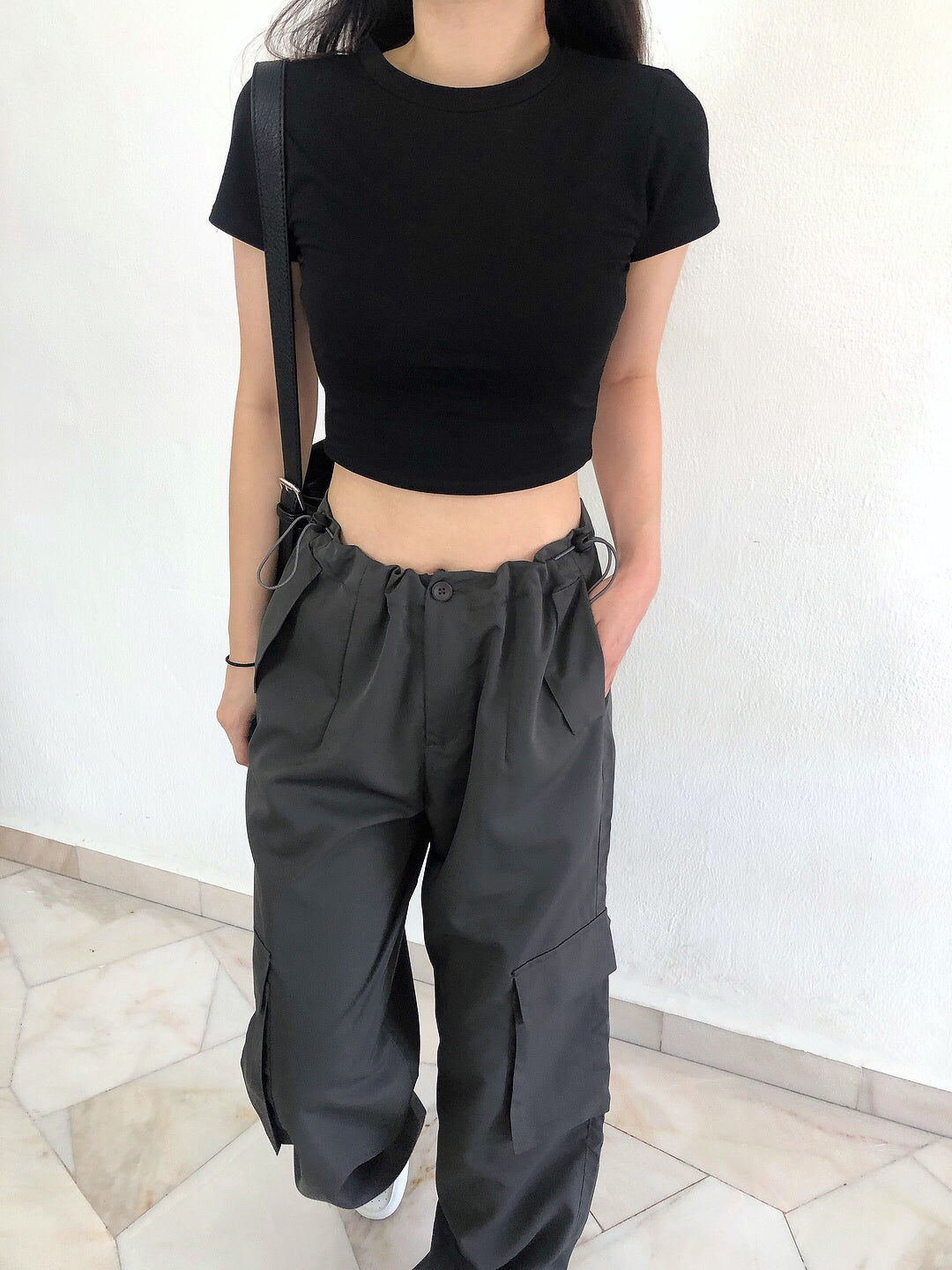 BOYFRIEN TROUSERS IN BLACK/GREY/BEIGE/BROWN