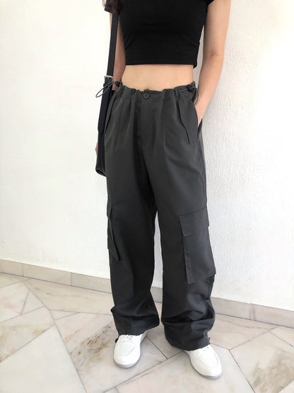 BOYFRIEN TROUSERS IN BLACK/GREY/BEIGE/BROWN