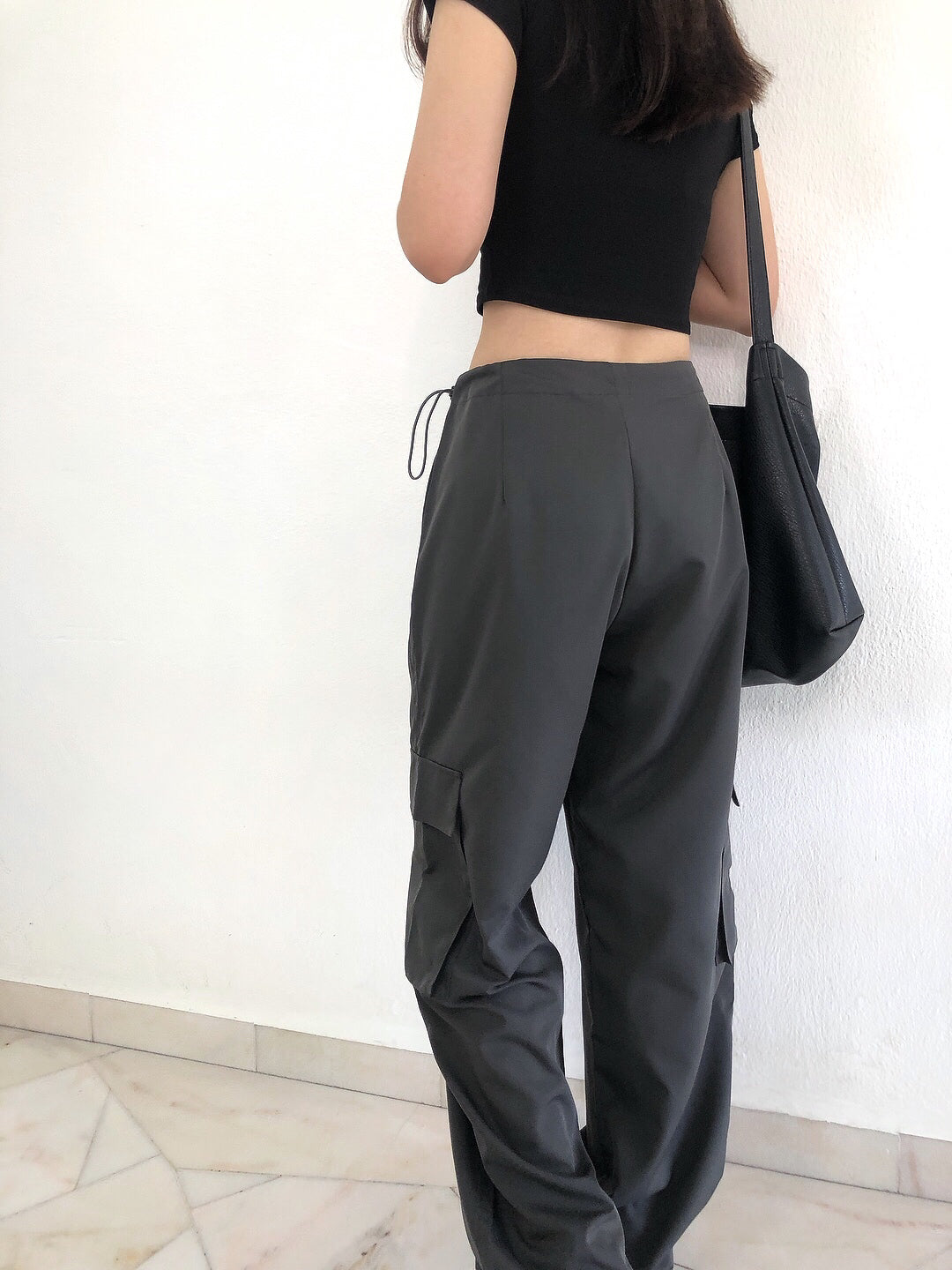 BOYFRIEN TROUSERS IN BLACK/GREY/BEIGE/BROWN