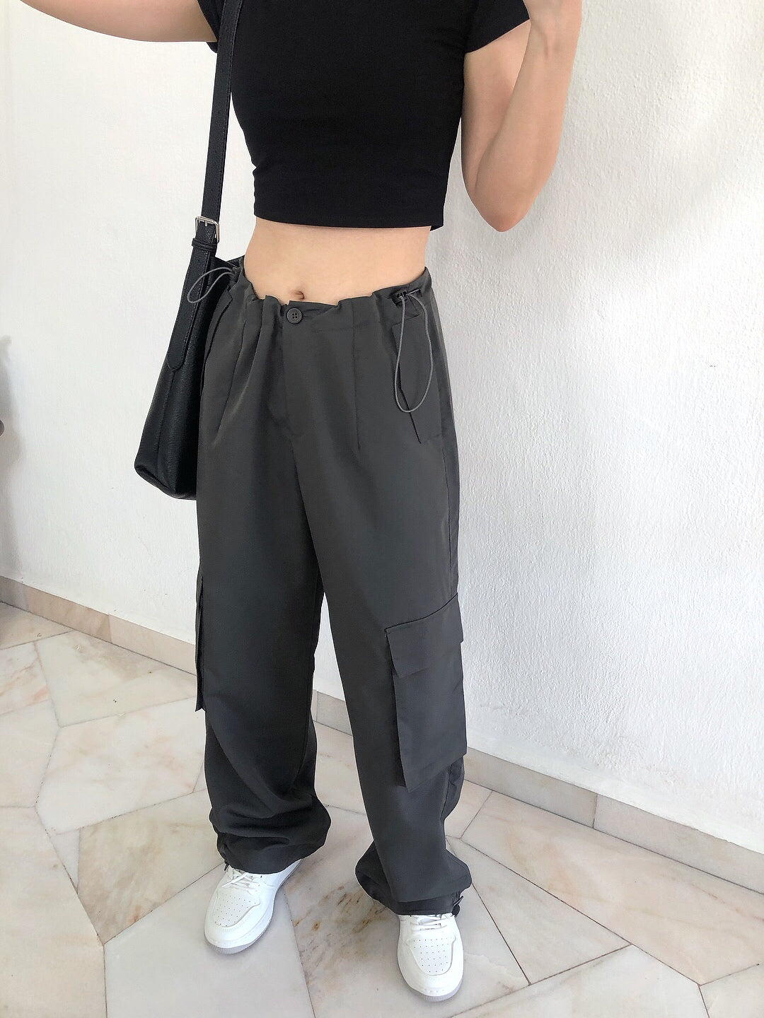 BOYFRIEN TROUSERS IN BLACK/GREY/BEIGE/BROWN