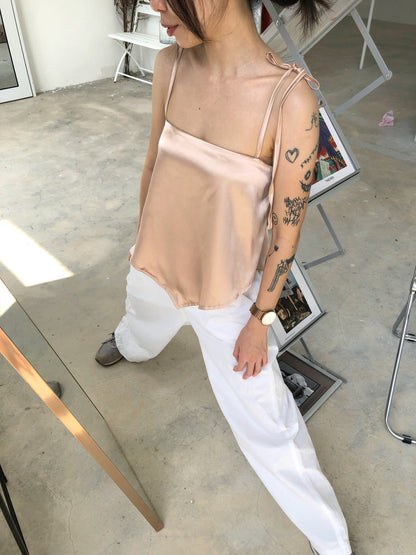 MOLLY TOP IN SKYBLUE/MAROON/CHAMPAGNE