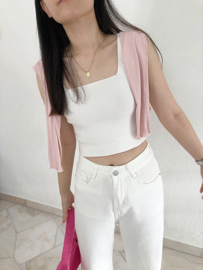 JOYI HIGHWAIST WHITE JEANS