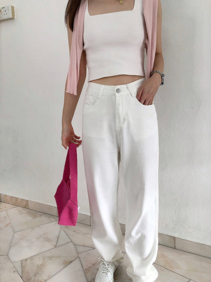 JOYI HIGHWAIST WHITE JEANS
