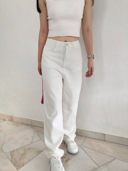 JOYI HIGHWAIST WHITE JEANS