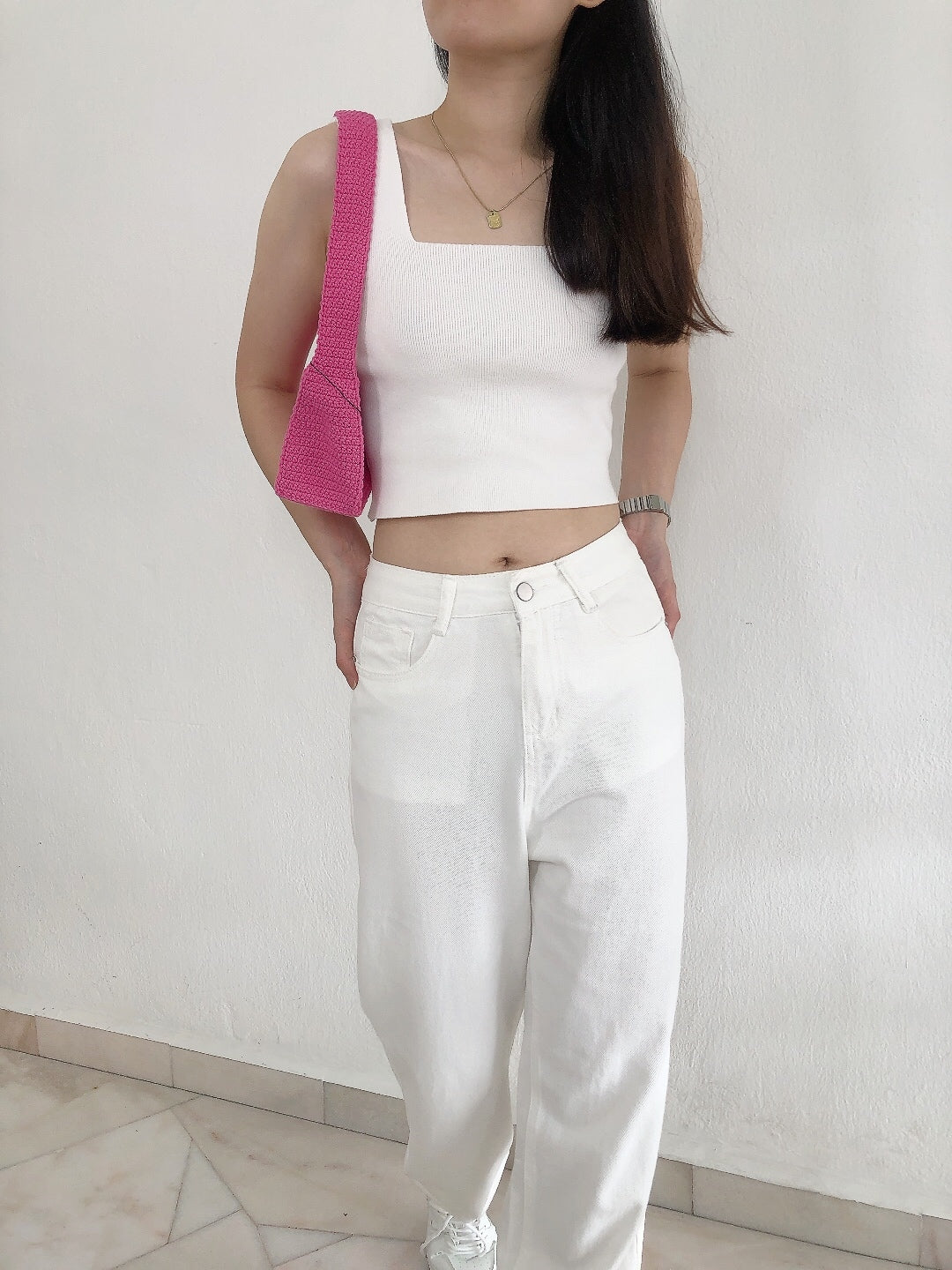 JOYI HIGHWAIST WHITE JEANS