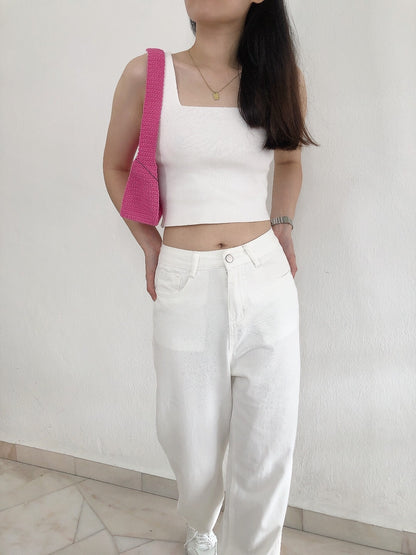 JOYI HIGHWAIST WHITE JEANS