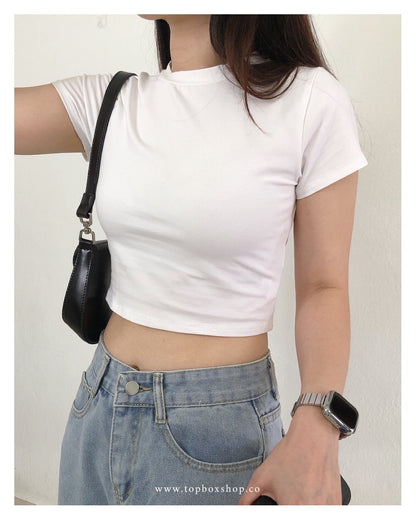BASIC CROP TOP TEE