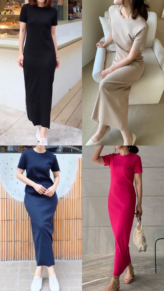MAXI RIBBED DRESS