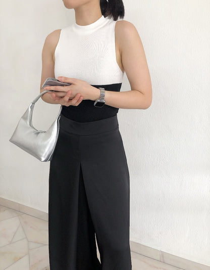 B&W KNIT SINGLET