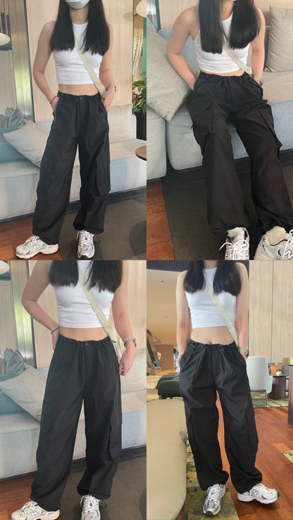 BOYFRIEN TROUSERS IN BLACK/GREY/BEIGE/BROWN