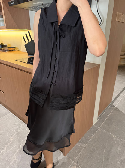 ELIN SINGLET TOP IN BLACK