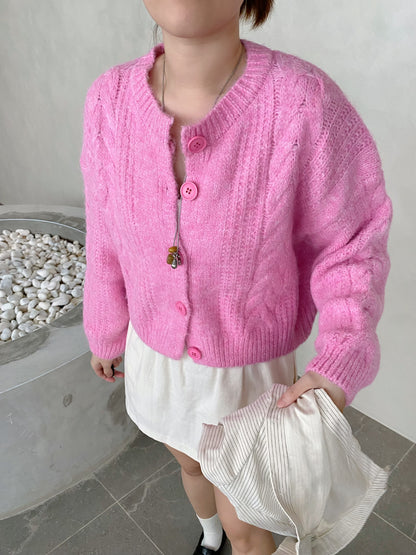 JOJO CARDIGAN TOP IN PINK