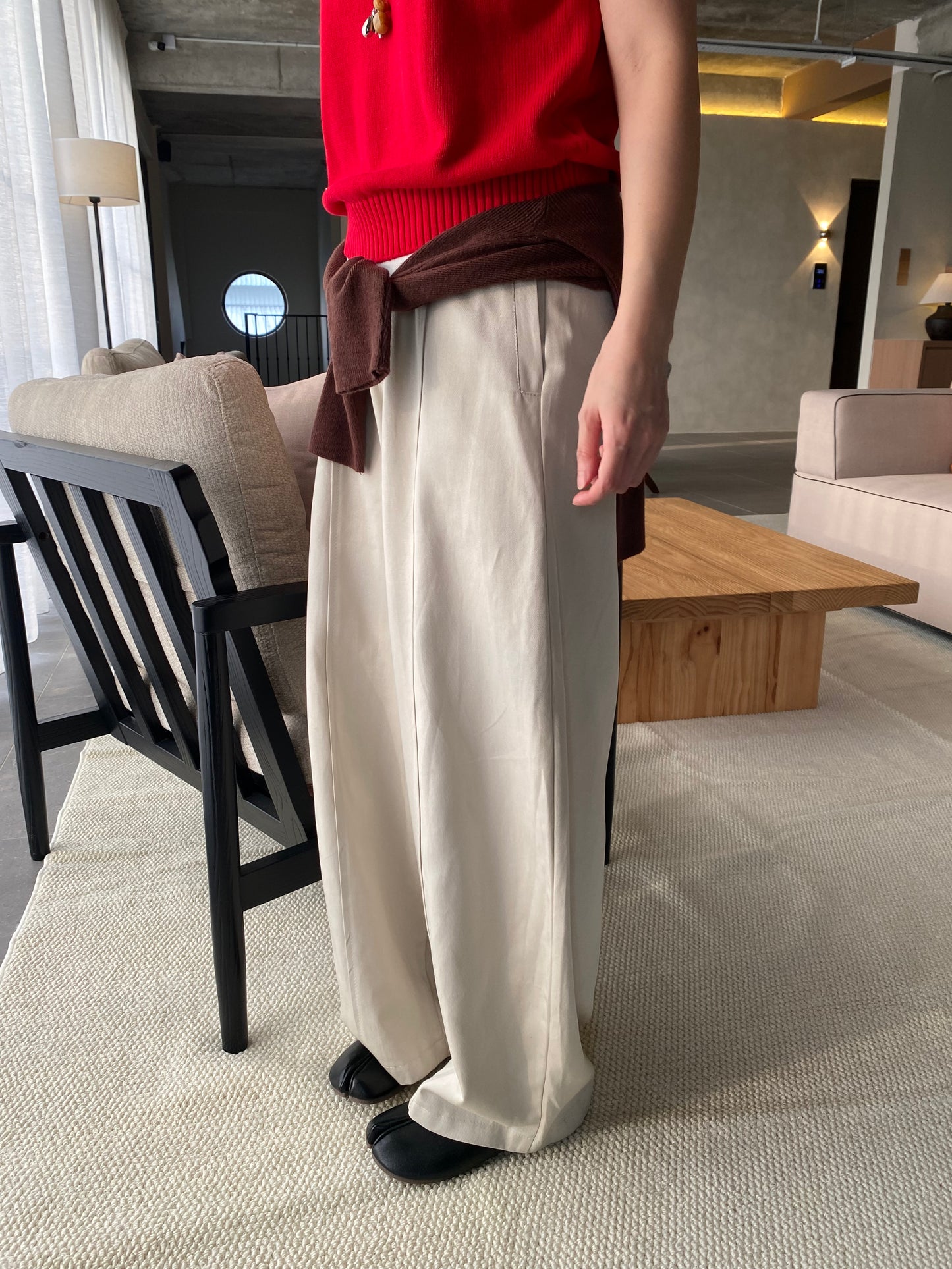 MOVA BARREL TROUSERS IN TEAWHITE/BROWN/BLACK
