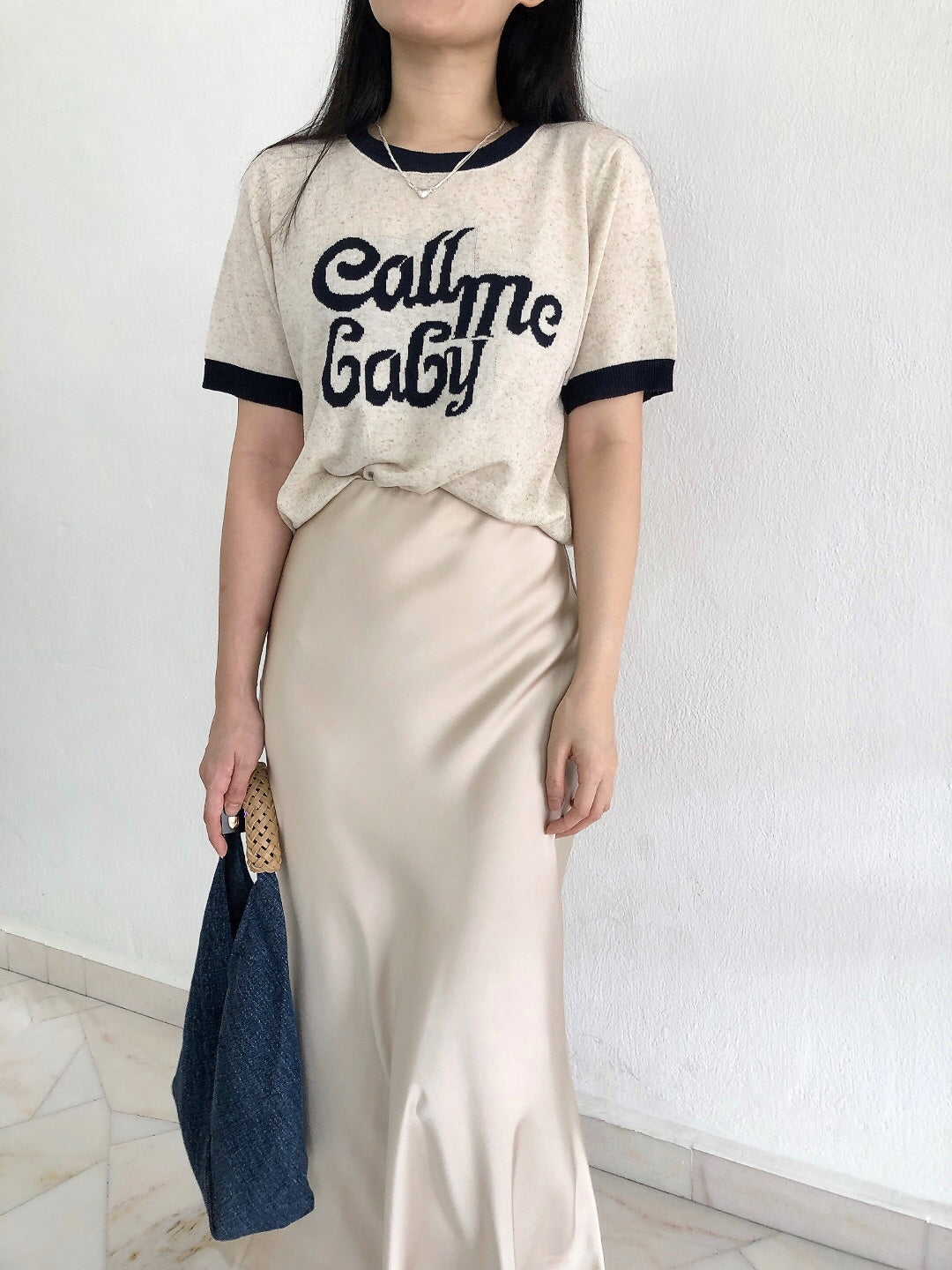 SATIN SKIRT