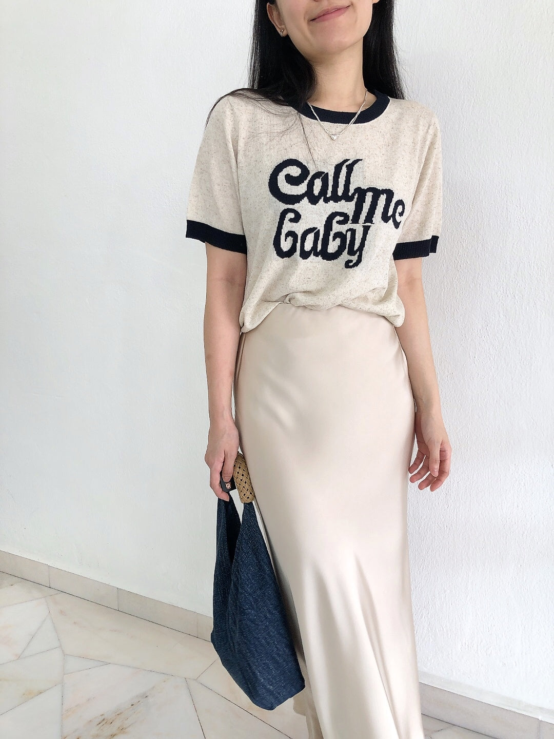 SATIN SKIRT