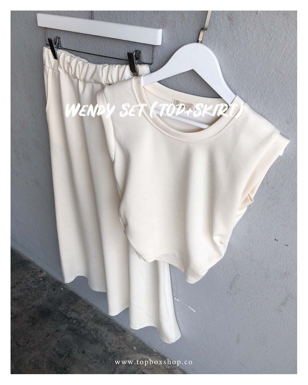 WENDY SET(TOP+SKIRT)