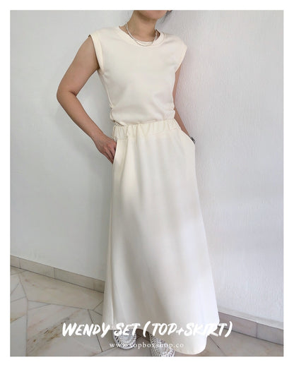 WENDY SET(TOP+SKIRT)