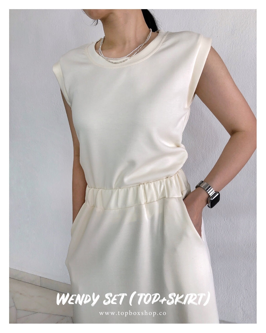 WENDY SET(TOP+SKIRT)