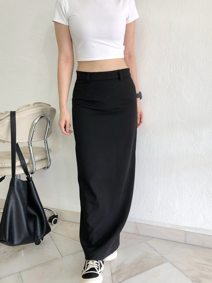 CECE BLACK SKIRT(HIGHWAIST)