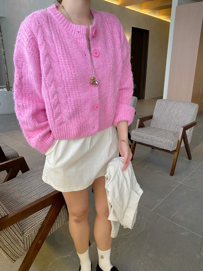 JOJO CARDIGAN TOP IN PINK