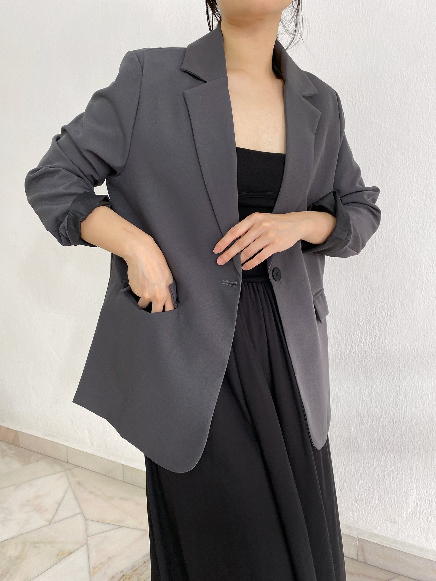 OVERSIZE GREY BLAZER