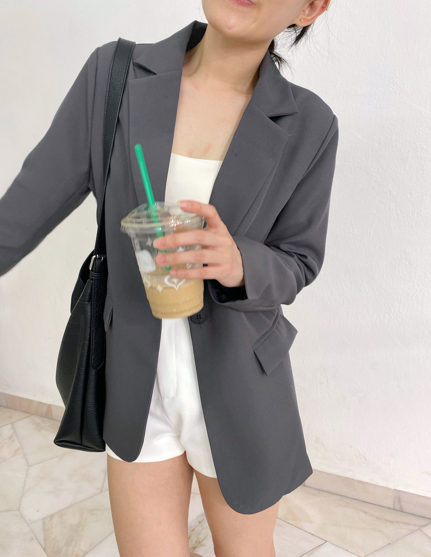 OVERSIZE GREY BLAZER