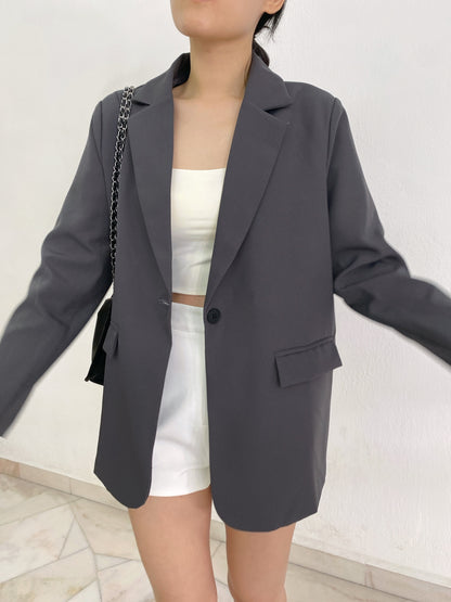 OVERSIZE GREY BLAZER
