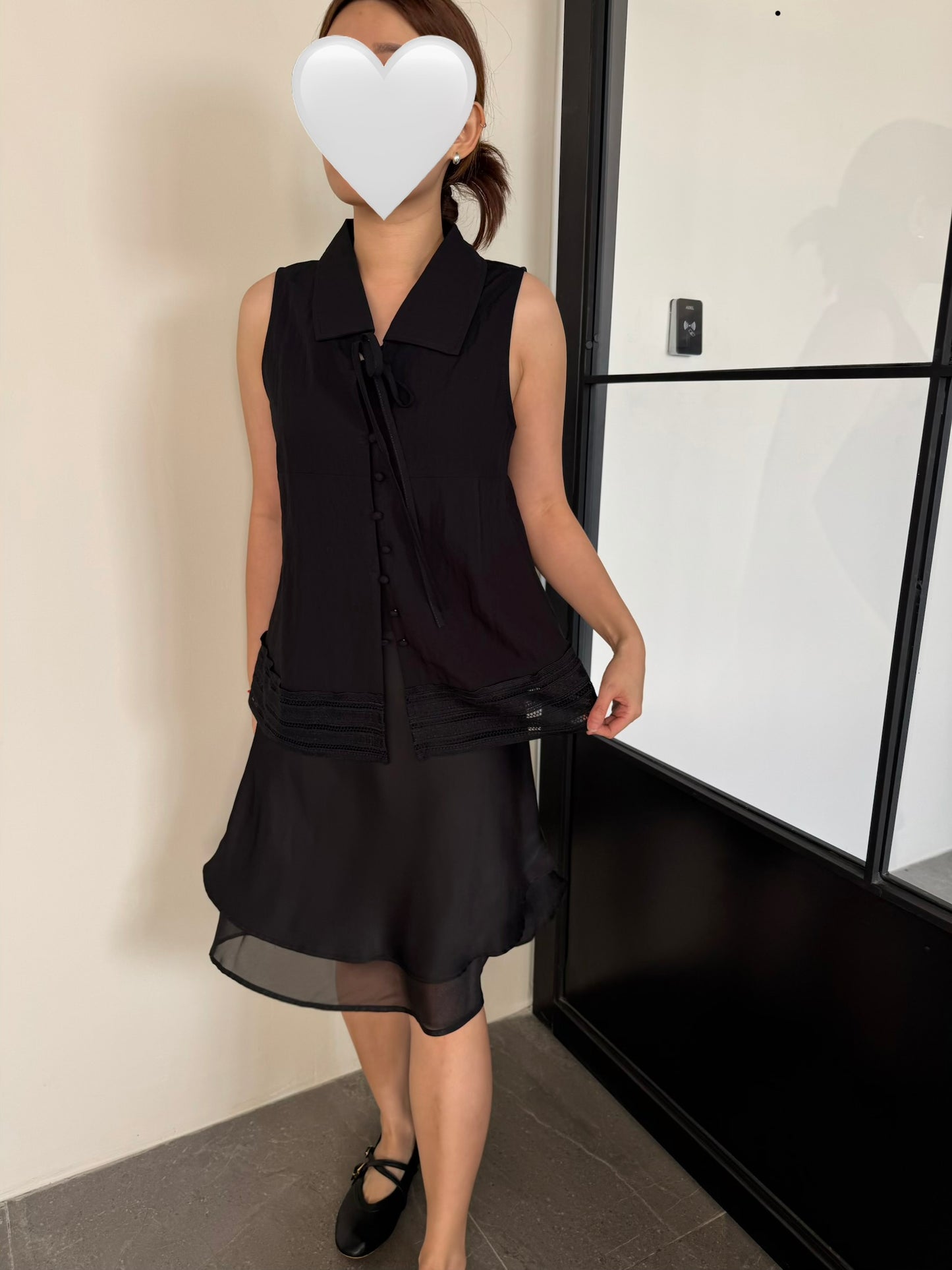 ELIN SINGLET TOP IN BLACK