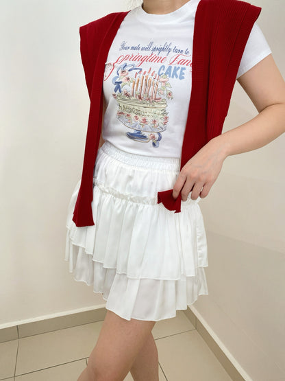 BASIC CROP TEE (CAKE)
