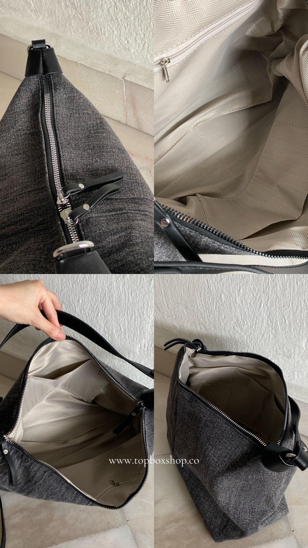 DENIM BLACK BAG