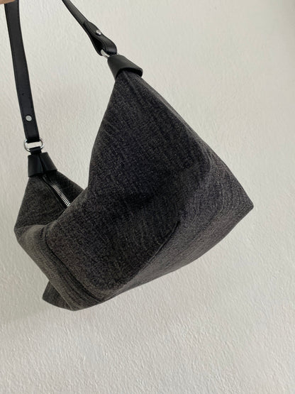 DENIM BLACK BAG